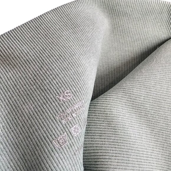 NVGTN Womens Camo Athletic Leggings, Ribbed Waistband, Green, Size XS - Picture 9 of 9